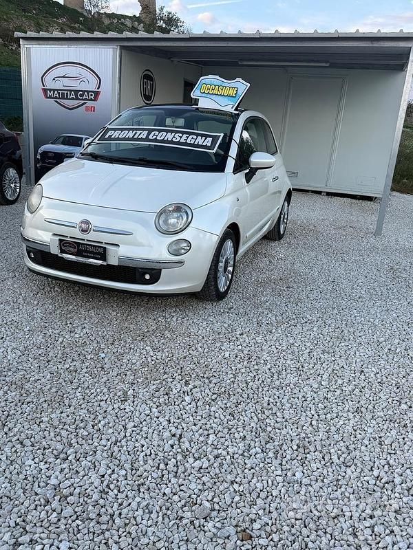 Usata Fiat 500 Lounge 69 CV (50 kW) 2009 Bianco Berlina