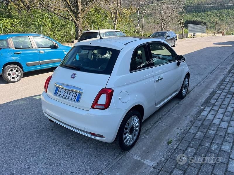 Usata Fiat 500 Lounge 69 CV (50 kW) 2017 Bianco Cabrio