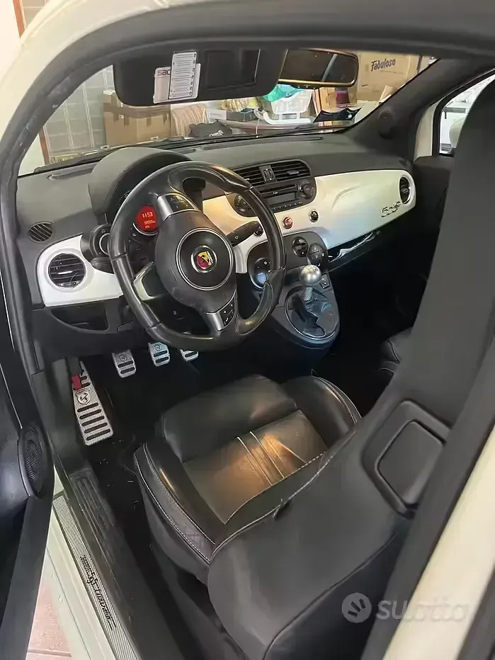 Usata Abarth 595C 160 CV (117 kW) 2013 Bianco Cabrio