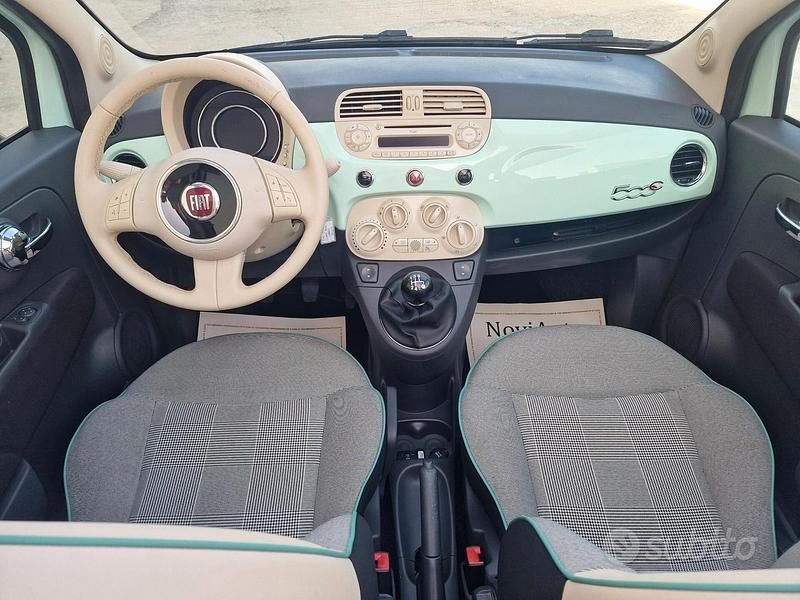 Usata Fiat 500C 70 CV (51 kW) 2015 Verde Cabrio