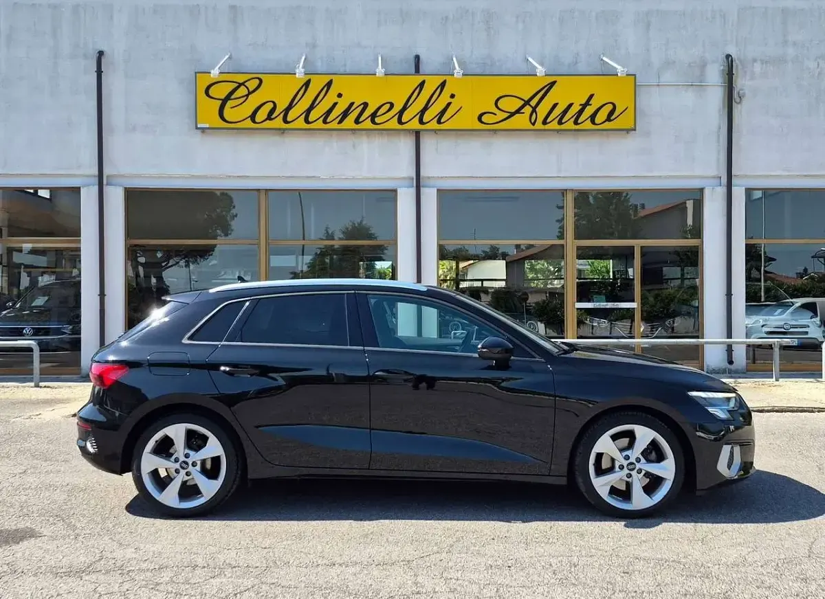 Usata Audi A3 Advanced 110 CV (80 kW) 2021 Nero mito Berlina