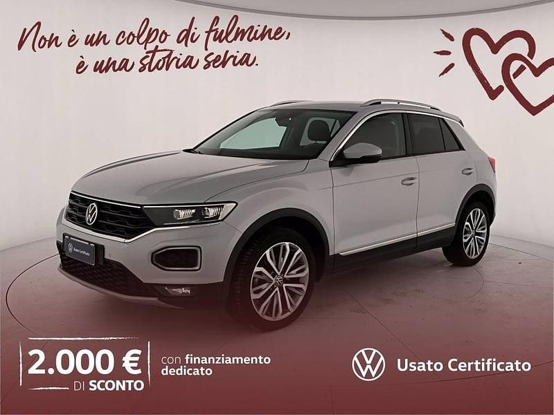 Usata VW T-Roc Advance 150 CV (110 kW) 2021 White silver metallizzato SUV