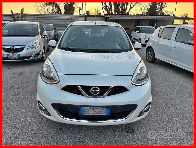 Usata Nissan Micra Tekna 80 CV (58 kW) 2015 Bianco Utilitaria