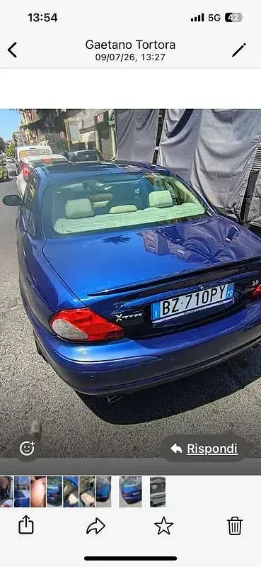 Usata Jaguar X-type 230 CV (169 kW) 2002 Blu/azzurro Berlina