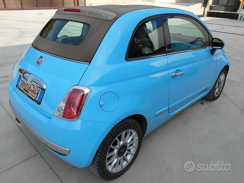 Usata Fiat 500C 85 CV (62 kW) 2012 Blu Cabrio