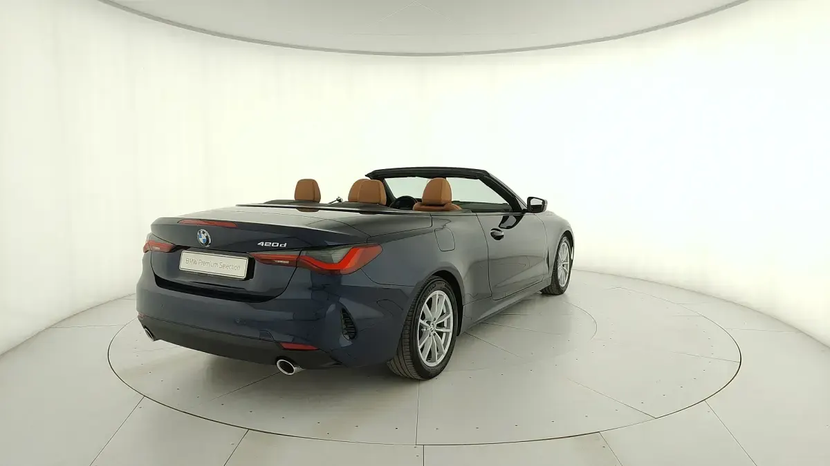 Usata BMW 420 Sport Line 190 CV (139 kW) 2022 Blu Cabrio