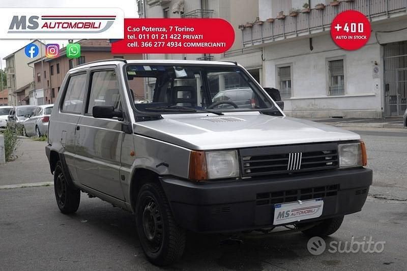 Usata Fiat Panda Young 54 CV (39 kW) 2001 Grigio Utilitaria
