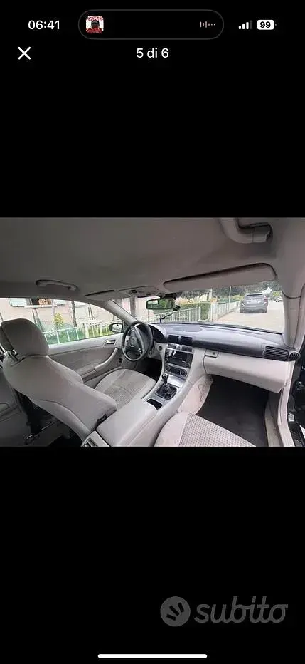 Usata Mercedes C220 143 CV (105 kW) 2004 Nero Coupé