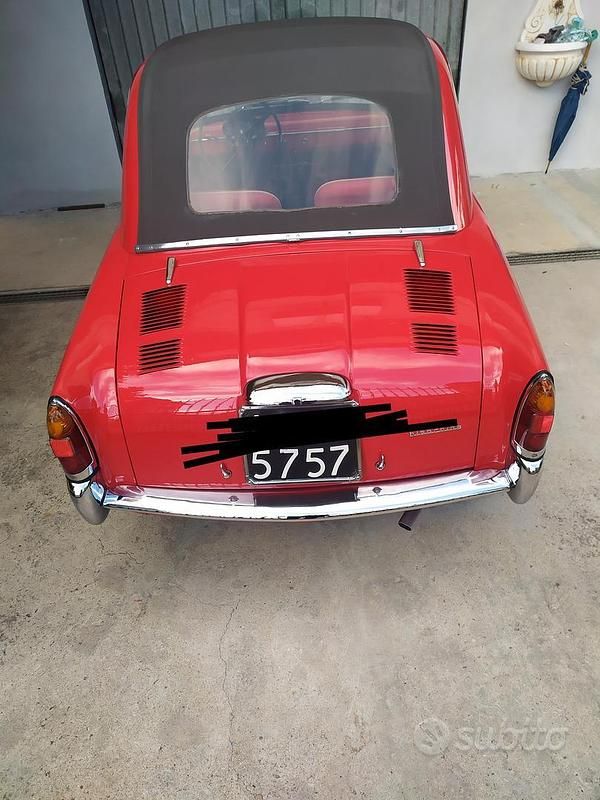 Usata Autobianchi Bianchina 1960 Rosso Utilitaria