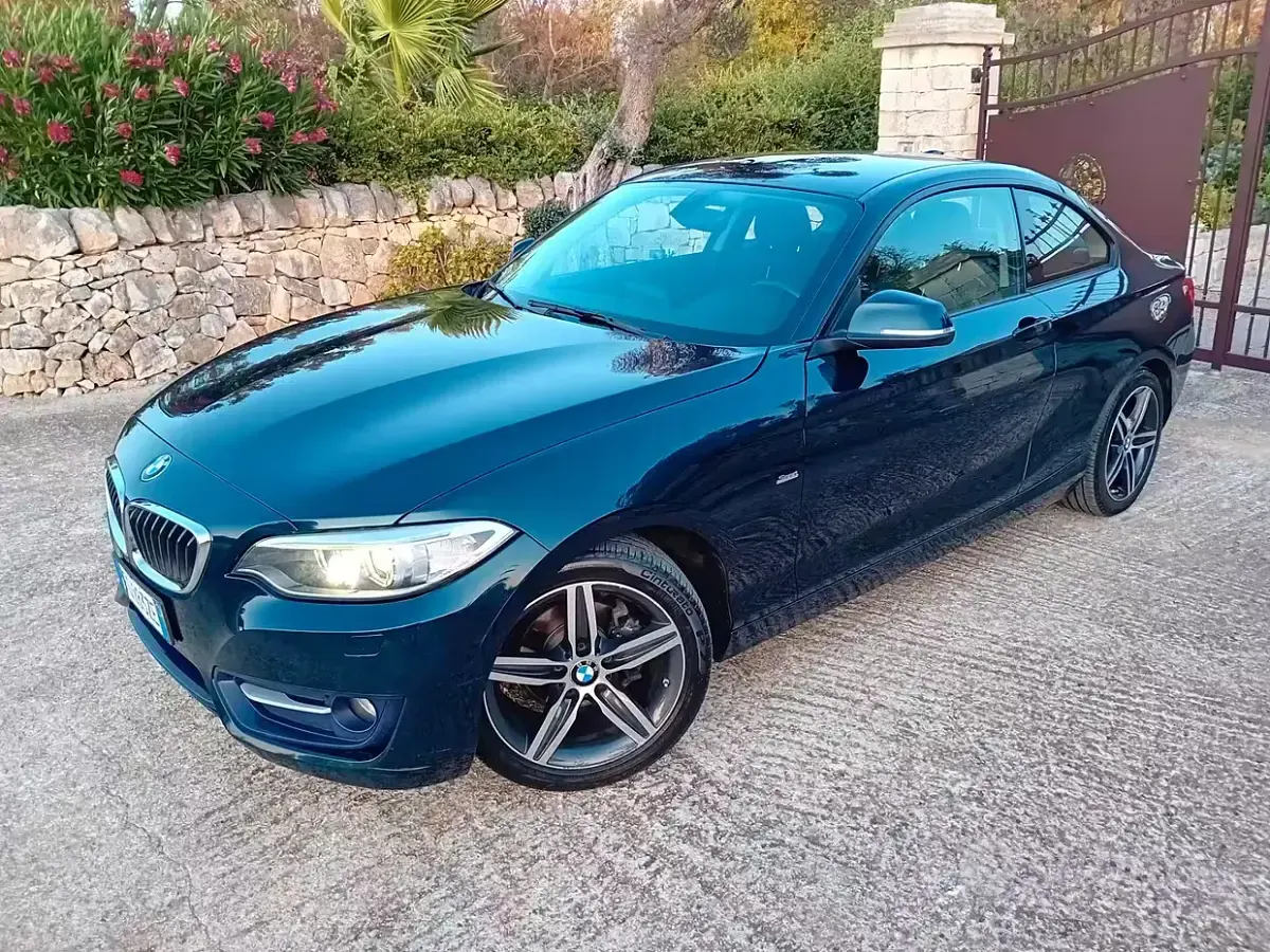 Usata BMW 218 Sport Line 150 CV (110 kW) 2017 Blu Coupé