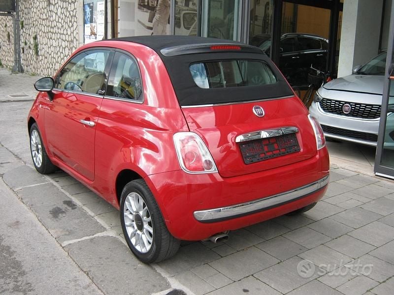 Usata Fiat 500C Lounge 69 CV (50 kW) 2013 Rosso Cabrio