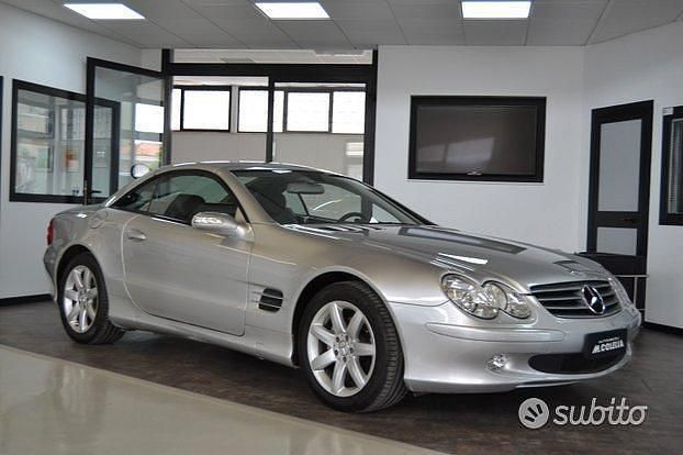 Usata Mercedes SL350 245 CV (180 kW) 2006 Grigio Cabrio