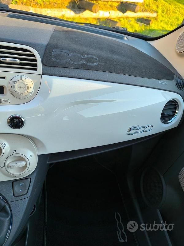 Usata Fiat 500 Lounge 69 CV (50 kW) 2013 Bianco Utilitaria