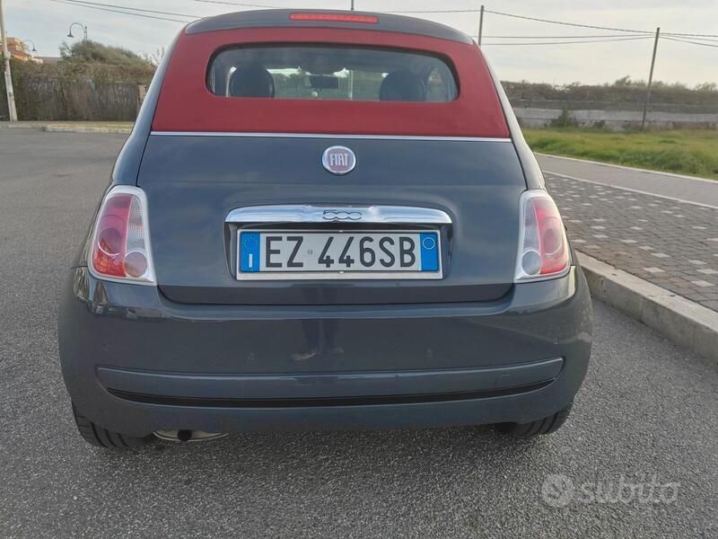Usata Fiat 500 69 CV (50 kW) 2010 Grigio Cabrio