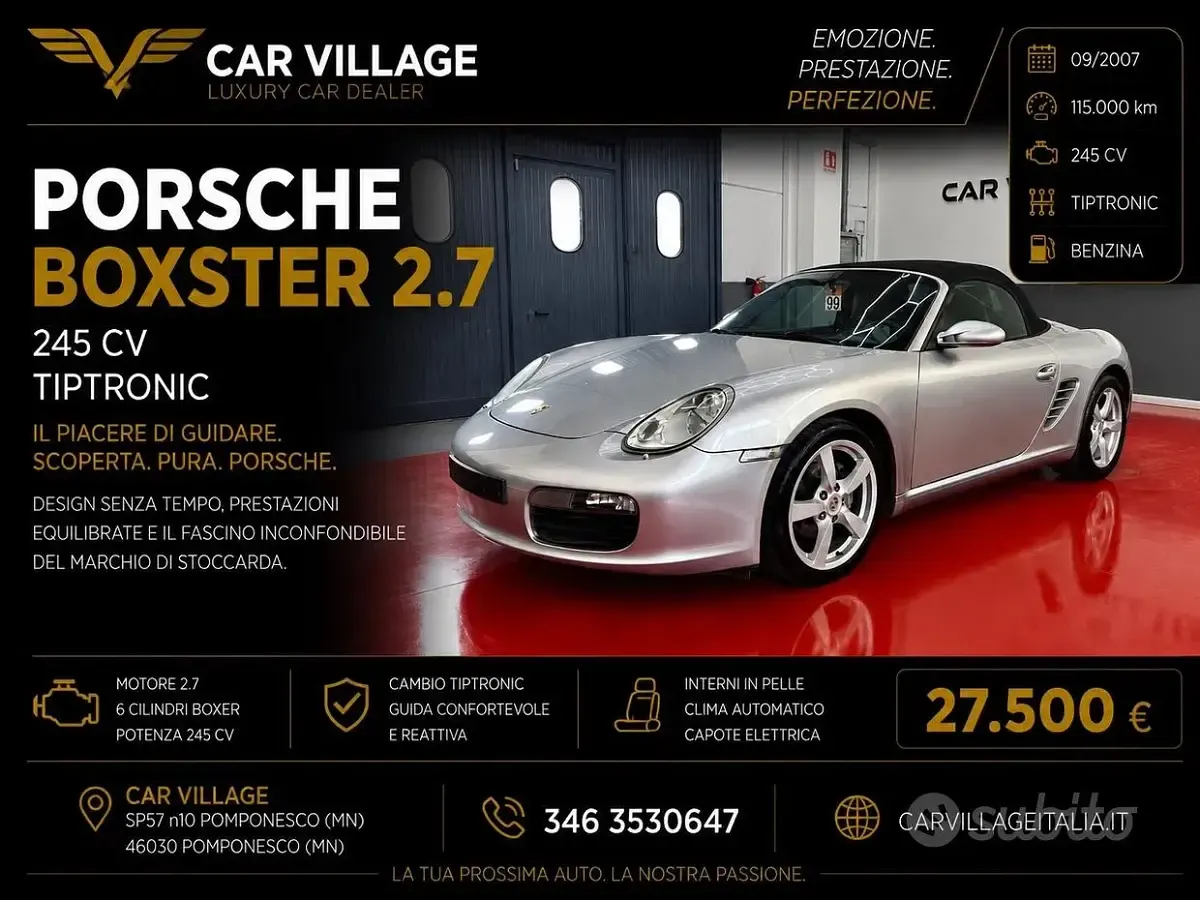 Usata Porsche Boxster 245 CV (180 kW) 2007 Cabrio