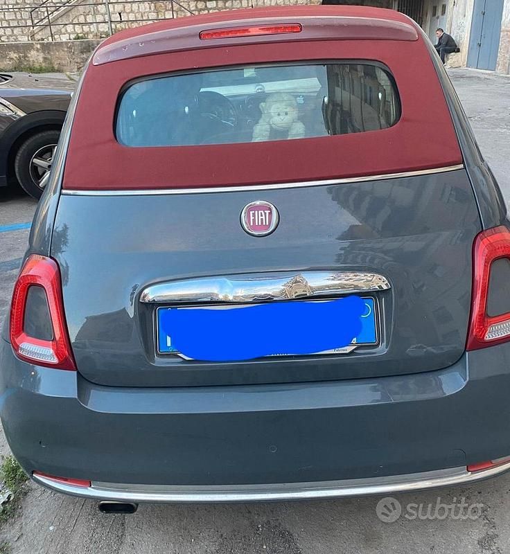 Usata Fiat 500 69 CV (50 kW) 2019 Grigio Cabrio
