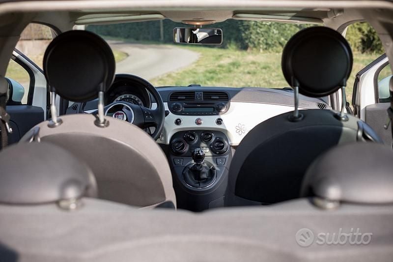 Usata Fiat 500 69 CV (50 kW) 2010 Bianco Utilitaria