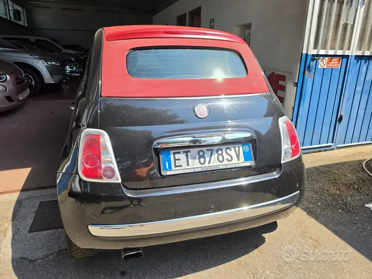 Usata Fiat 500C Lounge 69 CV (50 kW) 2014 Nero Cabrio