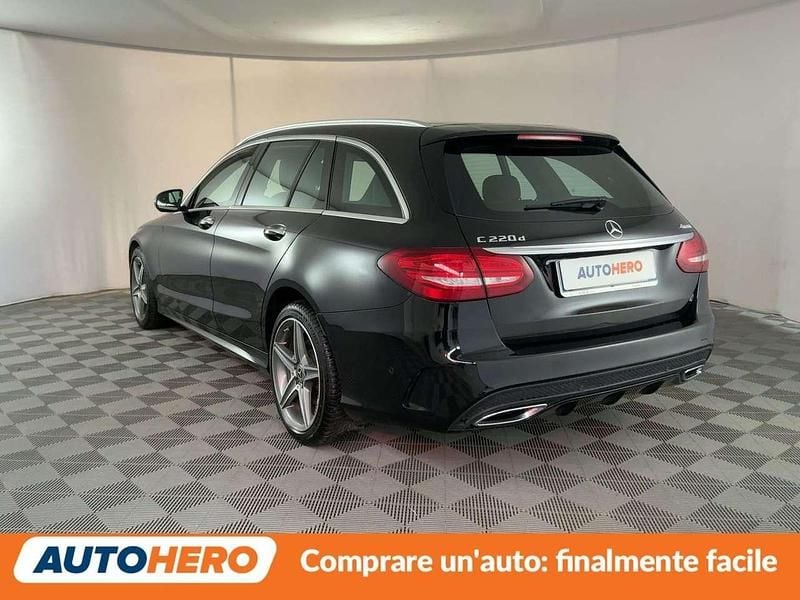Usata Mercedes C220 Premium 170 CV (125 kW) 2017 Nero Station wagon