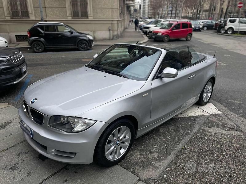 Usata BMW 118 Cabriolet 143 CV (105 kW) 2010 Grigio Cabrio