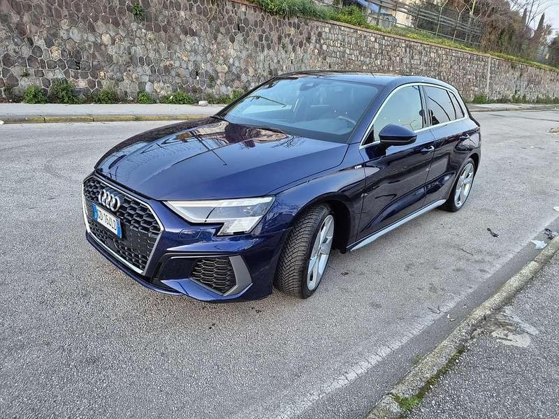 Usata Audi A3 S-Line 150 CV (110 kW) 2021 Blu/azzurro Berlina