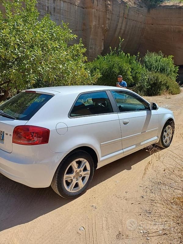 Usata Audi A3 90 CV (66 kW) 2010 Bianco Utilitaria