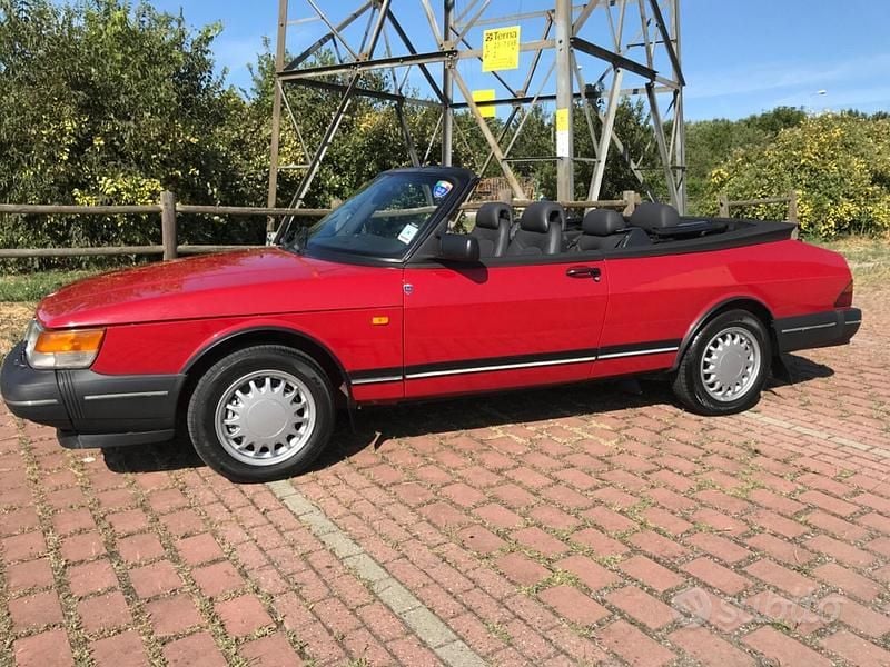 Usata Saab 900 Cabriolet 1993 Rosso Cabrio