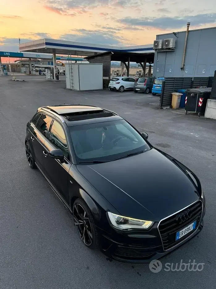 Usata Audi A3 S-Line 150 CV (110 kW) 2013 Nero Berlina