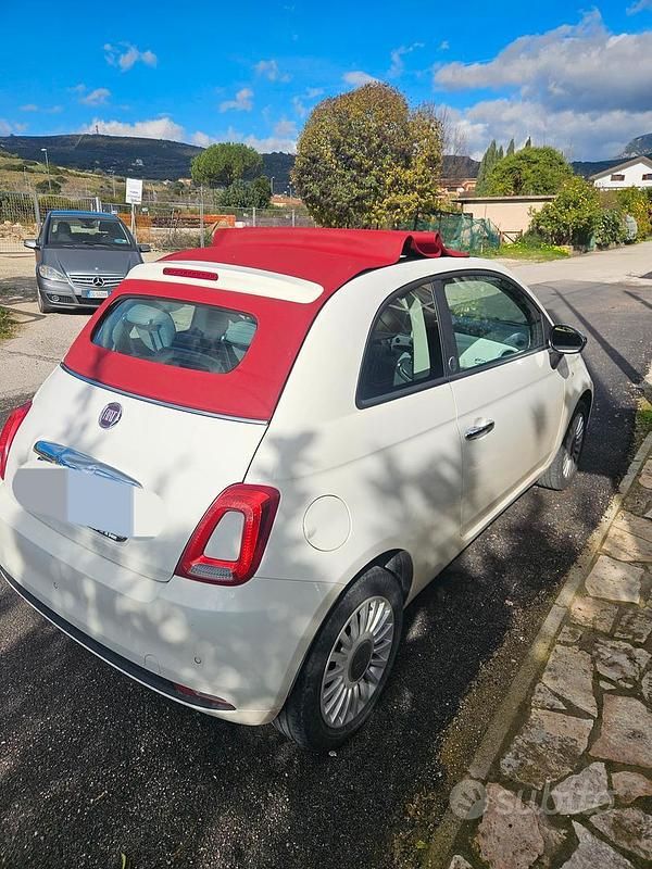 Usata Fiat 500 69 CV (50 kW) 2018 Bianco Cabrio