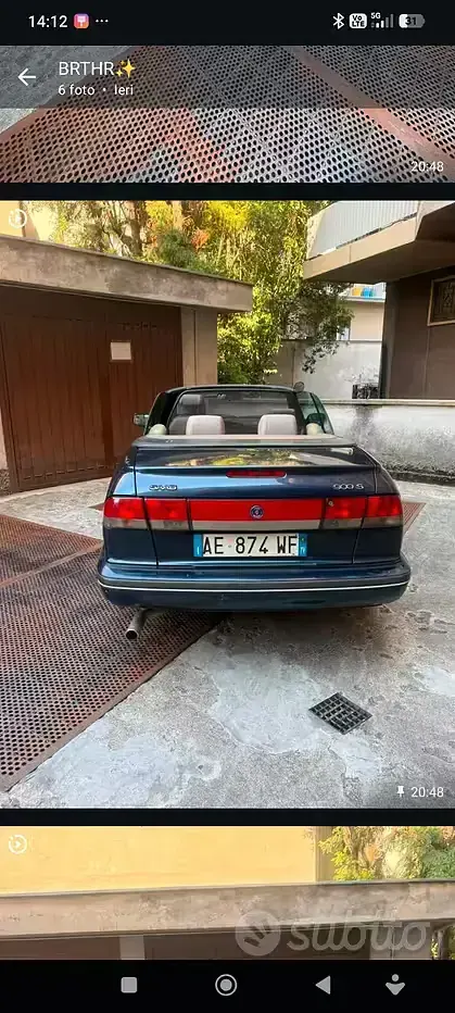 Usata Saab 900 Cabriolet 131 CV (96 kW) 1995 Bluazzurro Cabrio
