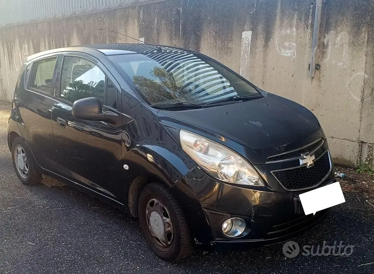 Usata Chevrolet Spark 68 CV (50 kW) 2012 Nero Utilitaria