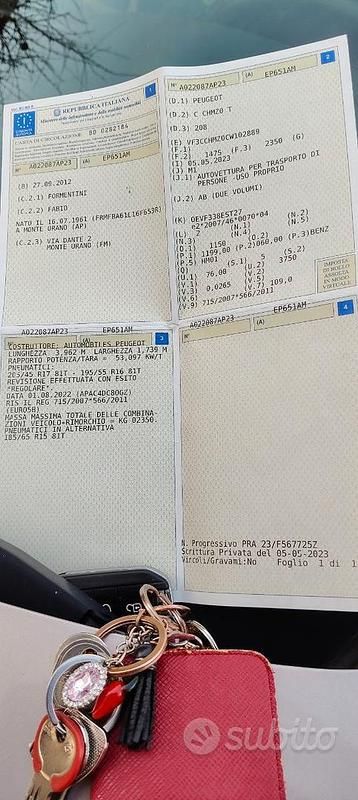 Usata Peugeot 208 68 CV (50 kW) 2012 Utilitaria