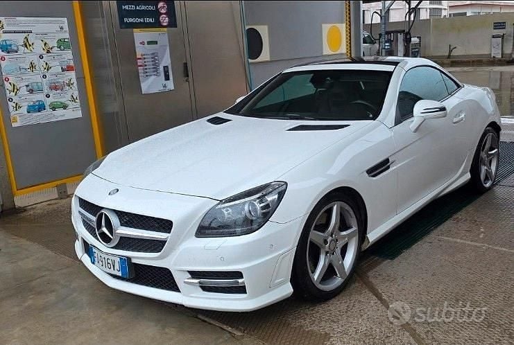 Usata Mercedes SLK250 Premium 204 CV (150 kW) 2015 Bianco Cabrio