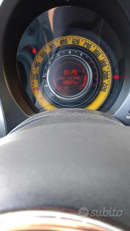 Usata Fiat 500 2009 Nero Cabrio