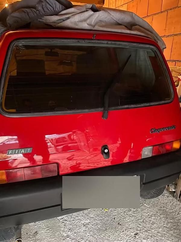 Usata Fiat Cinquecento 39 CV (28 kW) 1998 Rosso Utilitaria