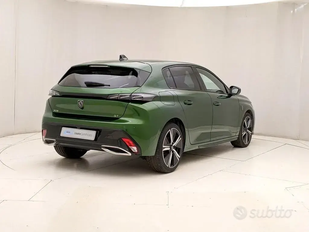 Usata Peugeot 308 GT 131 CV (96 kW) 2022 Verde Berlina