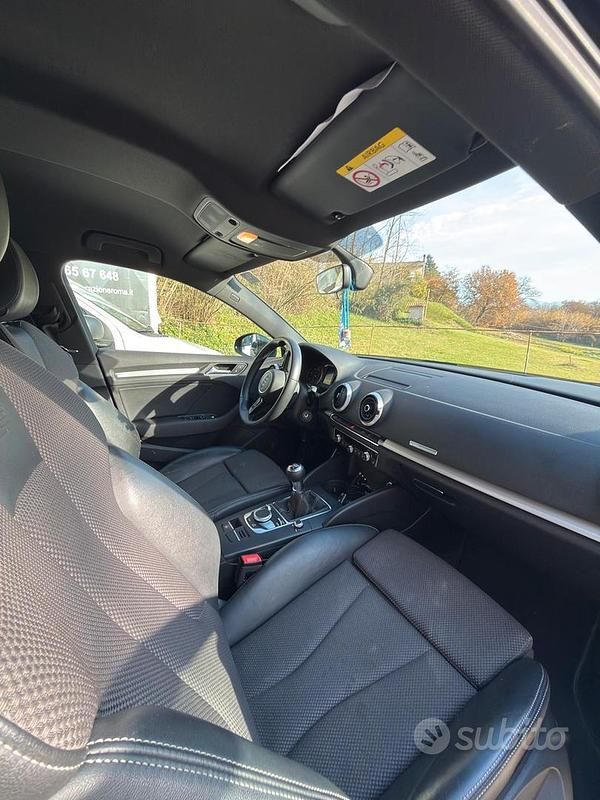 Usata Audi A3 S-Line 116 CV (85 kW) 2018 Nero Berlina