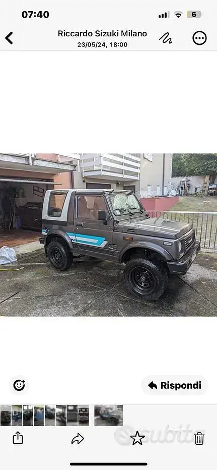 Usata Suzuki Samurai 1983 Grigio SUV