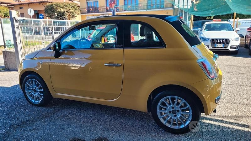 Usata Fiat 500C 95 CV (69 kW) 2013 Giallo Cabrio