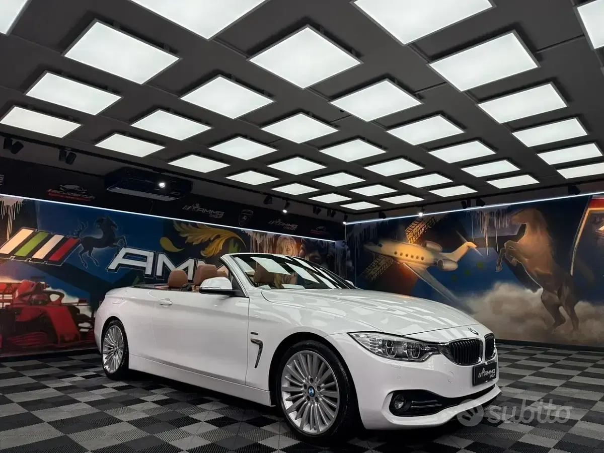 Usata BMW 420 Efficient Dynamics 184 CV (135 kW) 2014 Bianco Cabrio
