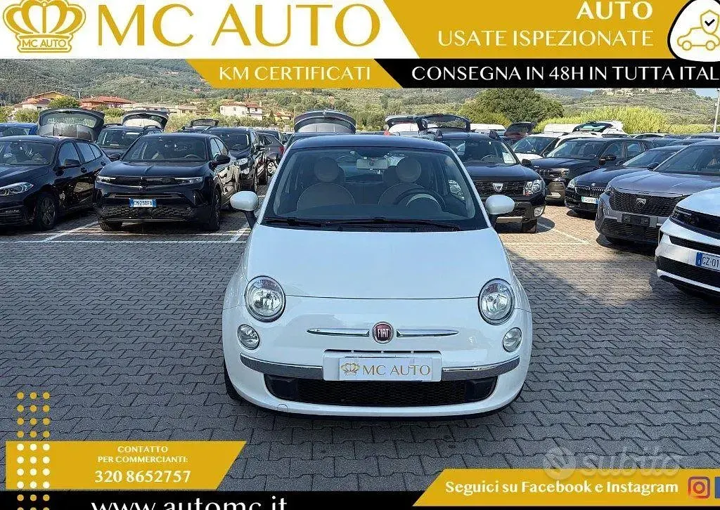 Usata Fiat 500 Lounge 69 CV (50 kW) 2013 Bianco Utilitaria