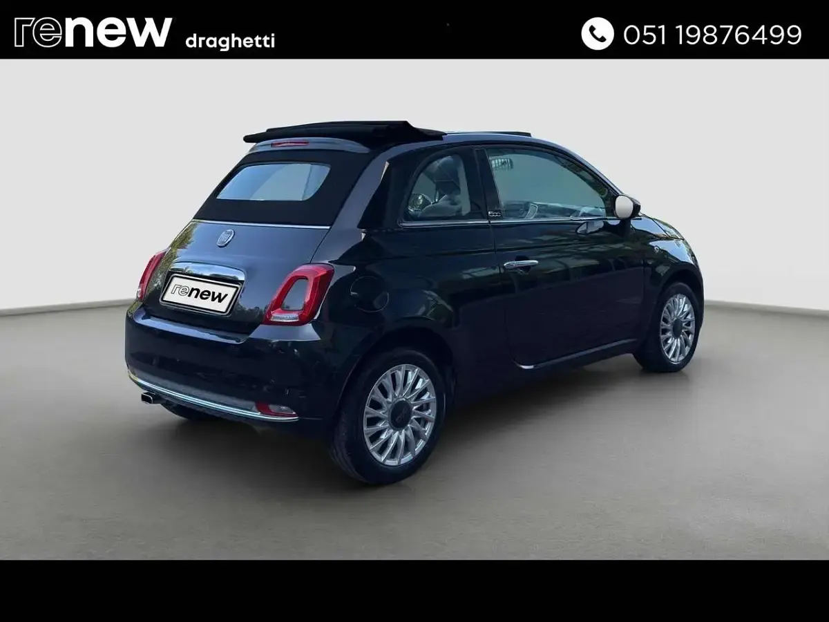 Usata Fiat 500C Lounge 69 CV (50 kW) 2019 Nero Cabrio
