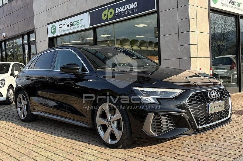 Usata Audi A3 Sportback S-Line 150 CV (110 kW) 2024 Nero Utilitaria