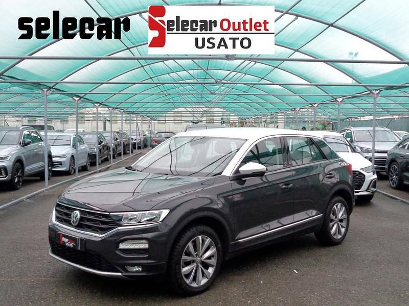 Usata VW T-Roc Style 150 CV (110 kW) 2018 Grigio/tetto bianco SUV