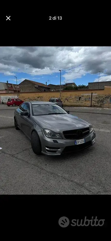 Usata Mercedes C220 170 CV (125 kW) 2012 Nero Coupé
