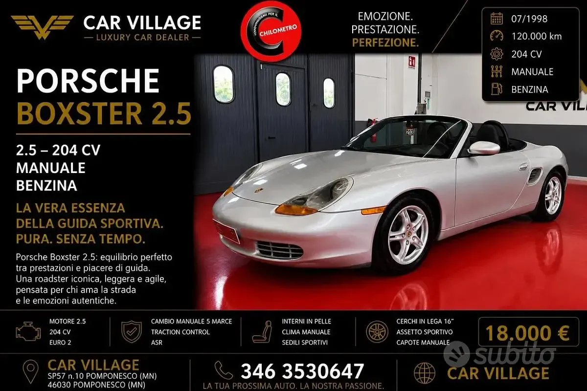 Usata Porsche Boxster 204 CV (150 kW) 1998 Cabrio
