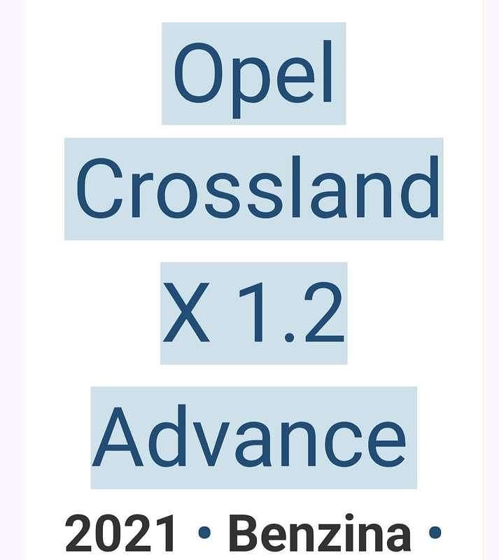 Usata 2021 Opel Crossland X S SUV | 12.000 € (Ottimo prezzo) - Immagine 1/4