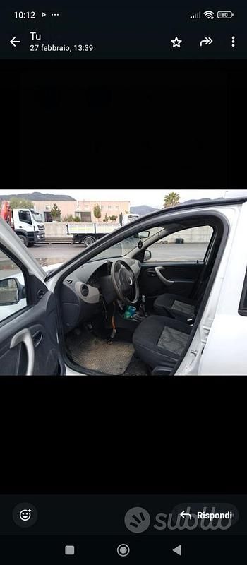 Usata Dacia Sandero 84 CV (61 kW) 2011 Bianco Berlina