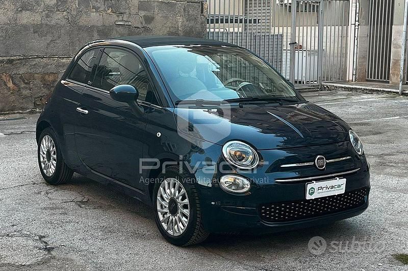 Usata Fiat 500C Lounge 69 CV (50 kW) 2019 Blu Cabrio