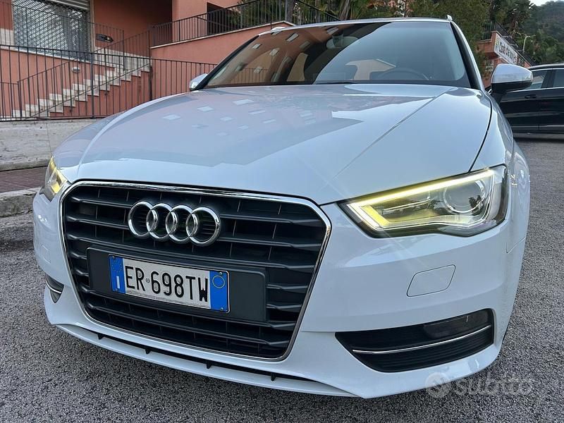 Usata Audi A3 Ambition 104 CV (76 kW) 2014 Bianco Berlina